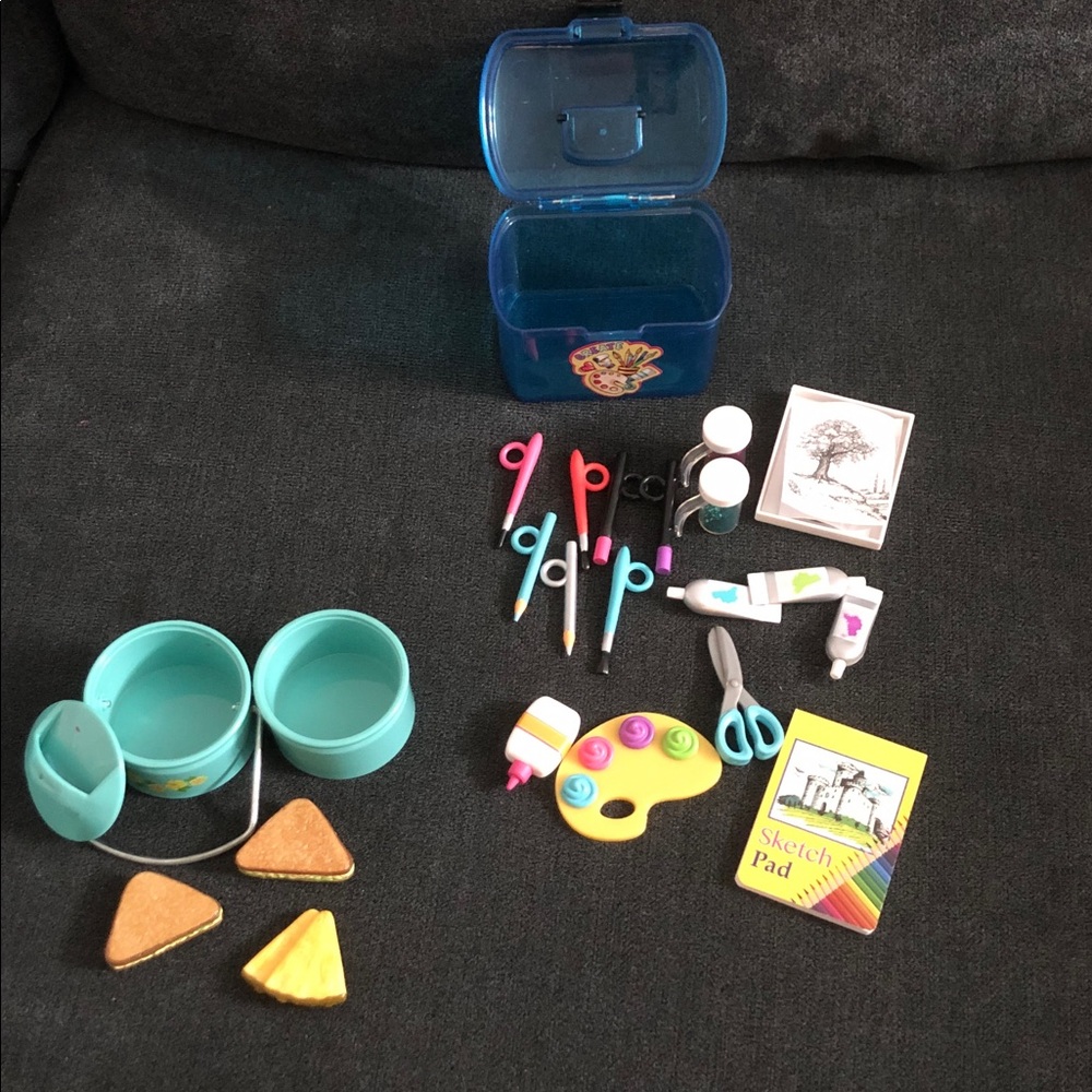 American Girl Art and Craft Set with Blue Box
